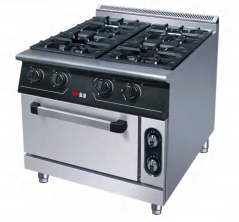 Gas Range With 4-Burner & Electric Oven