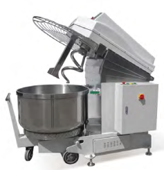 Off-cylinder powder mixer