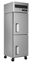 Vertical two door refrigerator