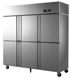 Six door refrigerated freezer