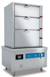 Three Cabinets Induction Seafood Steamer