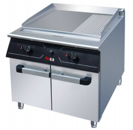 Gas Griddle(2/3Flat&1/3Grooved) With Cabinet