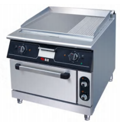 Electric Griddle(2/3Flat&1/3Grooved) With Oven