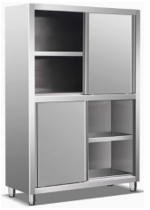 Four door storage cabinets