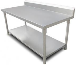 Double layered workbench with backrest